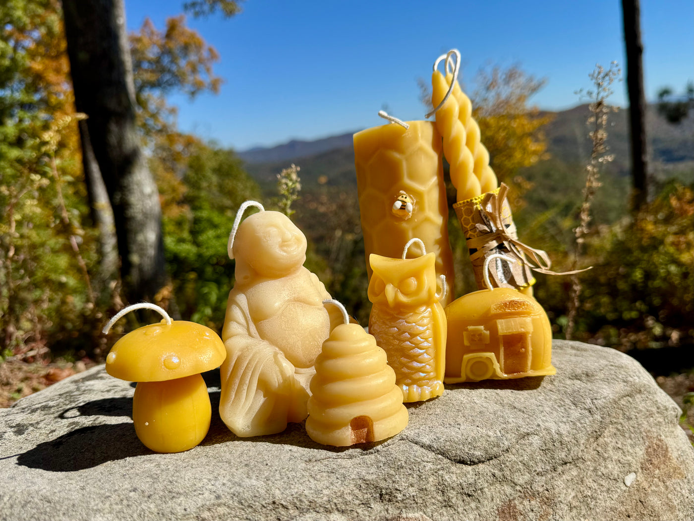 100% Organic Beeswax Candles