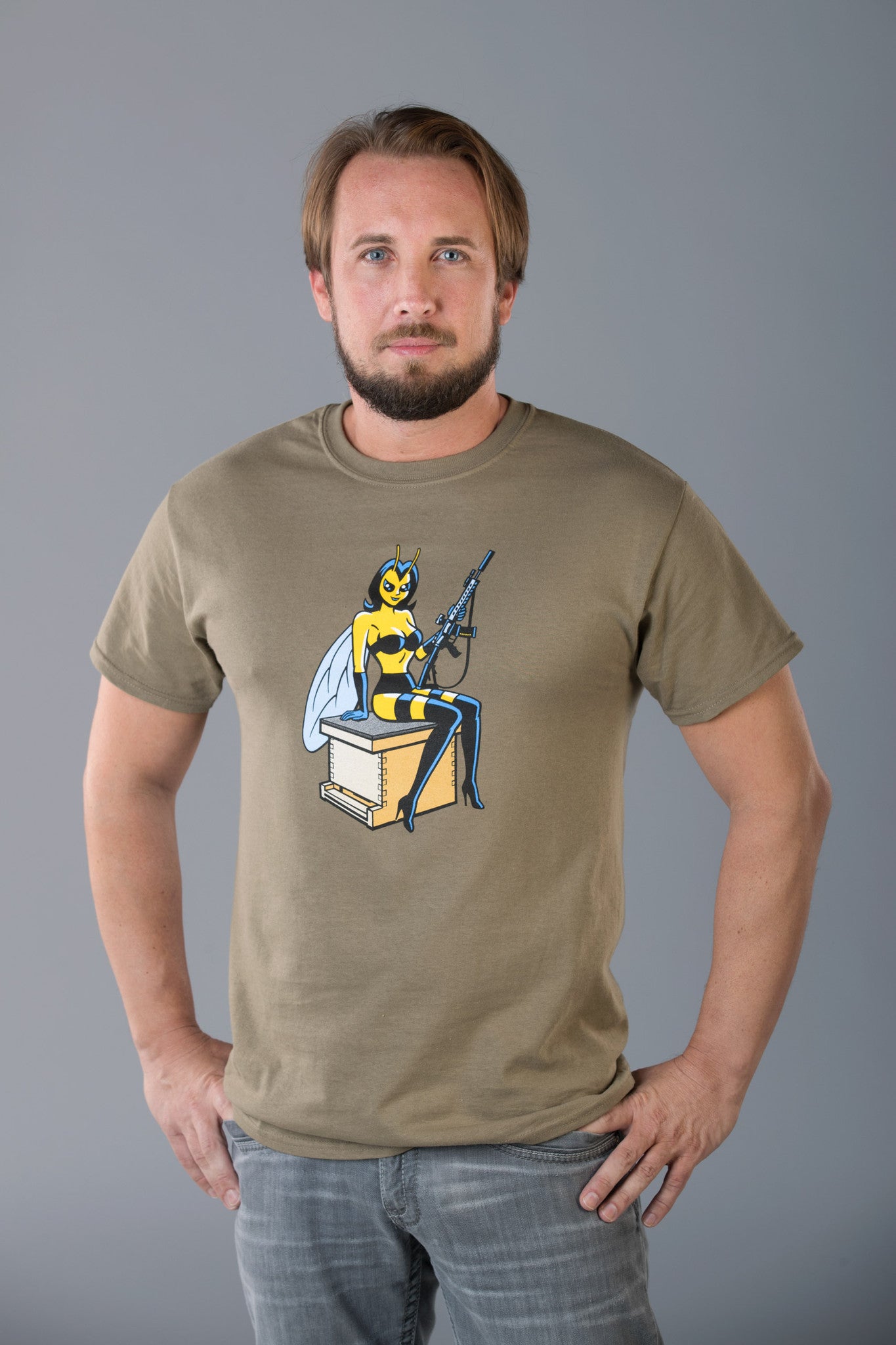 Men's "Protect The Hive" M4 T-Shirt - OD Green