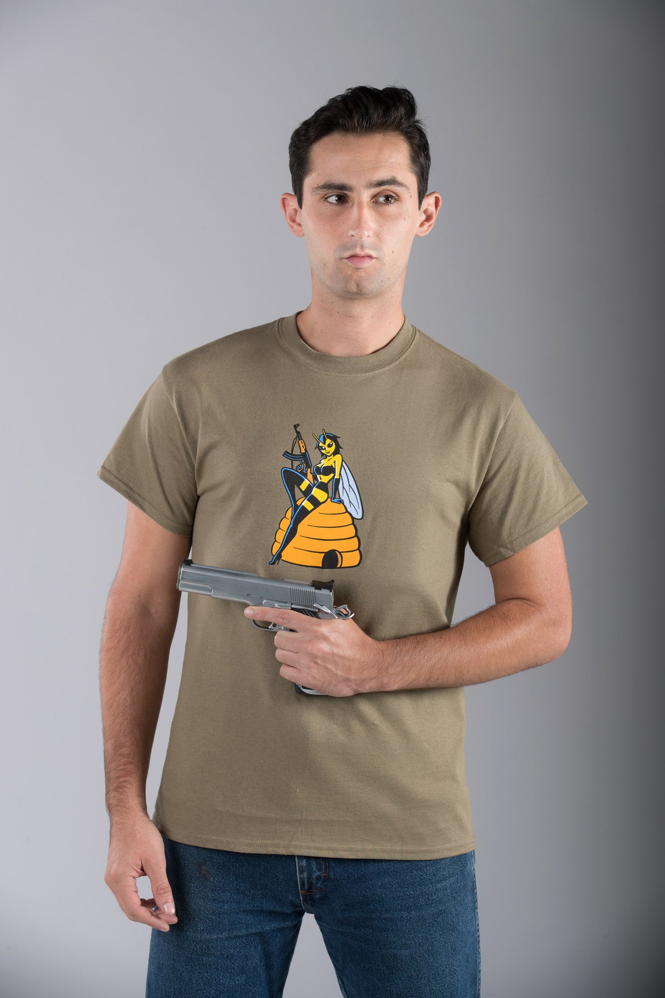 Men's "Naturally Tough" AK-47 T-Shirt - OD Green