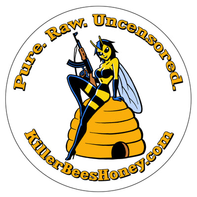 Killer Bees Vinyl Car Decal - Original Hive Girl w/AK