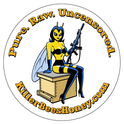 Killer Bees Vinyl Car Decal - Guard Bee w/M4