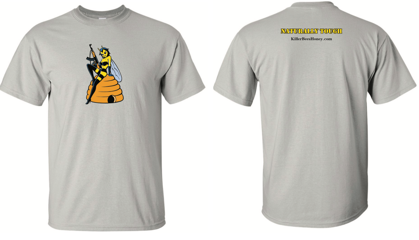 Men's "Naturally Tough" AK-47 T-Shirt - Ice Grey