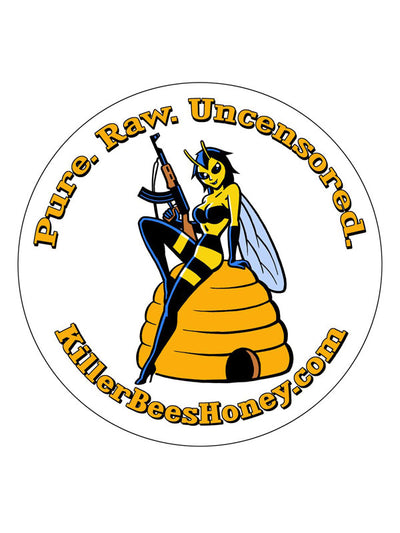 Killer Bees Vinyl Car Decal - Original Hive Girl w/AK